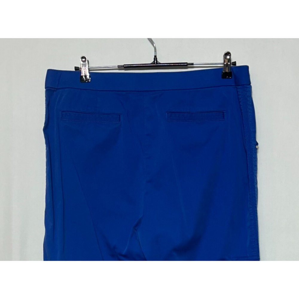 Chicos Pants Womens Large 14 2.5 Blue Cargo Actual 35X27 Crop Roll Up Hi‎ Rise - Picture 4 of 11